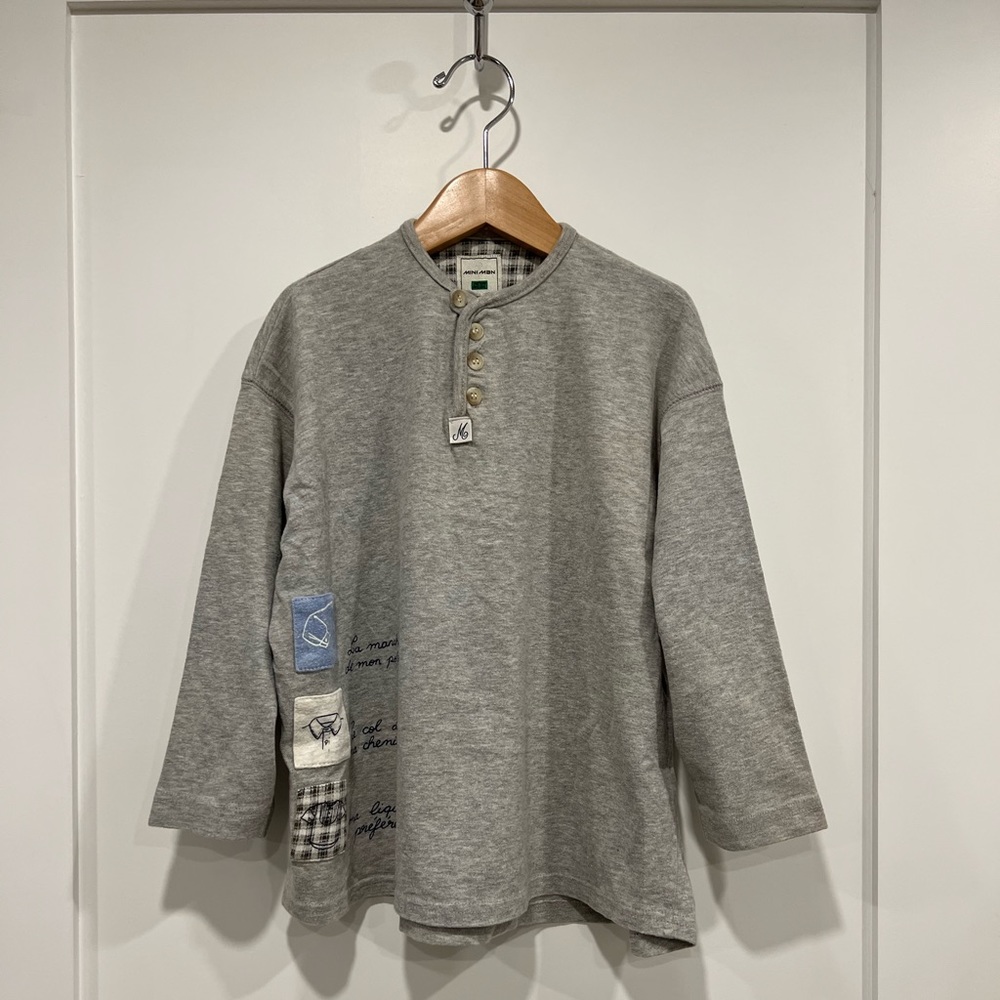 Mini Man long sleeve jersey knit top